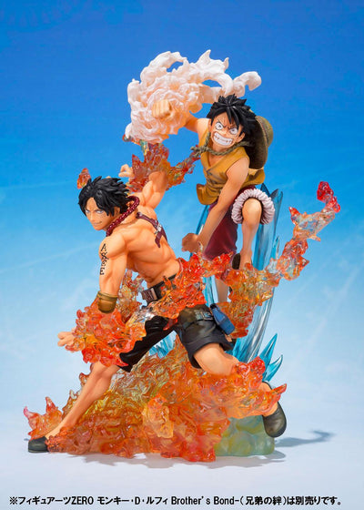 One Piece FiguartsZERO PVC Statue Portgas D. Ace Brother's Bond 16cm - Scale Statue - Bandai Tamashii Nations - Hobby Figures UK