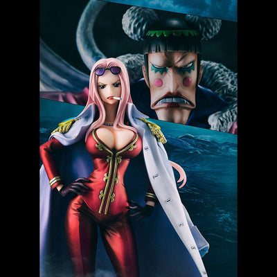 One Piece P.O.P PVC Statue Black Cage Hina Limited Edition 23cm - Scale Statue - Megahouse - Hobby Figures UK