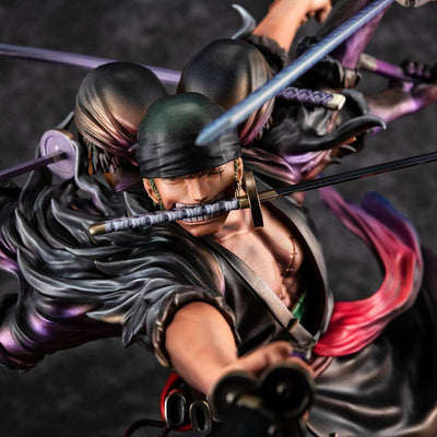 One Piece Excellent Model P.O.P PVC Statue SA-Maximum Roronoa Zoro Ver. Demon Spirit Kyuutouryuu Asura 17cm - Scale Statue - Megahouse - Hobby Figures UK