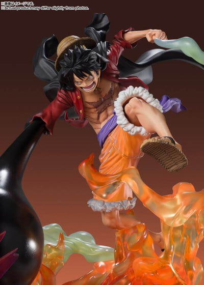 One Piece Figuarts ZERO Extra Battle PVC Statue Monkey D. Luffy Red Roc 'Hellfire Pistol' 44cm - Scale Statue - Bandai Tamashii Nations - Hobby Figures UK