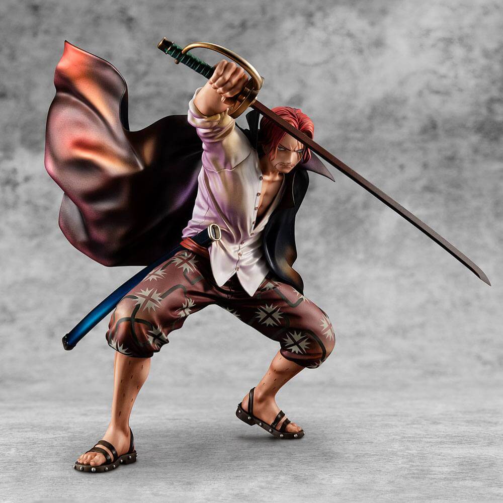 One Piece P.O.P PVC Statue Playback Memories Red-haired Shanks 21cm - Scale Statue - Megahouse - Hobby Figures UK