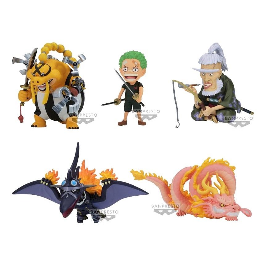 One Piece World Collectible Figure Mini Figures 7cm Wanokuni Onigashima 10 Assortment (12) - Mini Figures - Banpresto - Hobby Figures UK