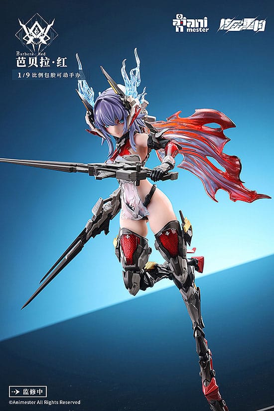 Original Character Plastic Model Kit Alloy Articulated Assemblable Model Thunderbolt-Barbera Red 21cm - Model Kit - AniMester - Hobby Figures UK