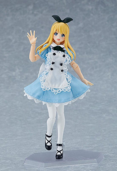Original Character Figma Action Figure Female Body (Alice) with Dress and Apron Outfit 13cm - Action Figures - Max Factory - Hobby Figures UK
