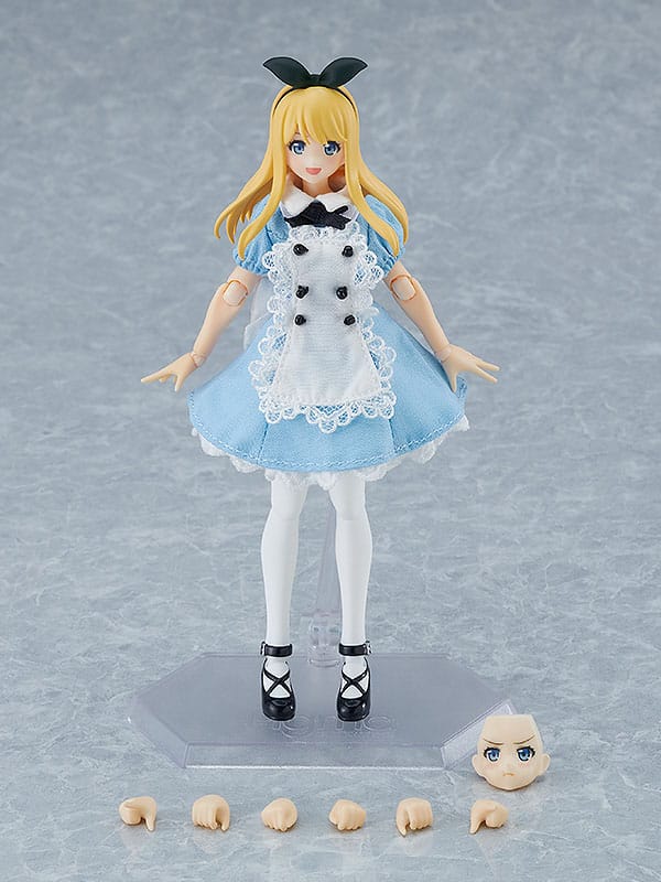 Original Character Figma Action Figure Female Body (Alice) with Dress and Apron Outfit 13cm - Action Figures - Max Factory - Hobby Figures UK