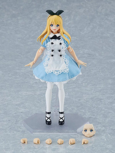 Original Character Figma Action Figure Female Body (Alice) with Dress and Apron Outfit 13cm - Action Figures - Max Factory - Hobby Figures UK