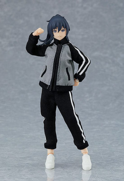 Original Character Figma Action Figure Female Body (Makoto) with Tracksuit + Tracksuit Skirt Outfit 13cm - Action Figures - Max Factory - Hobby Figures UK