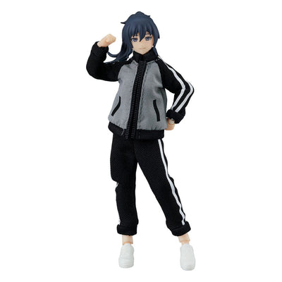 Original Character Figma Action Figure Female Body (Makoto) with Tracksuit + Tracksuit Skirt Outfit 13cm - Action Figures - Max Factory - Hobby Figures UK