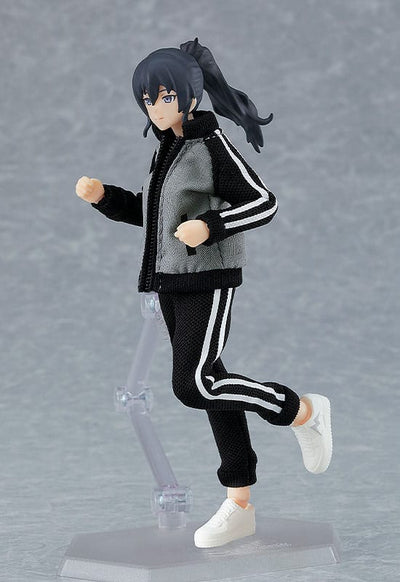 Original Character Figma Action Figure Female Body (Makoto) with Tracksuit + Tracksuit Skirt Outfit 13cm - Action Figures - Max Factory - Hobby Figures UK