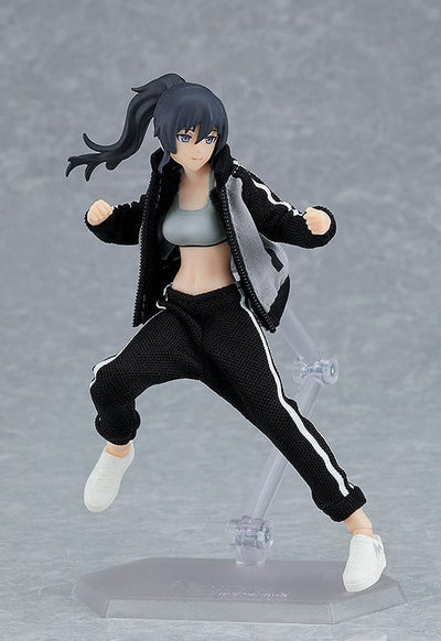 Original Character Figma Action Figure Female Body (Makoto) with Tracksuit + Tracksuit Skirt Outfit 13cm - Action Figures - Max Factory - Hobby Figures UK