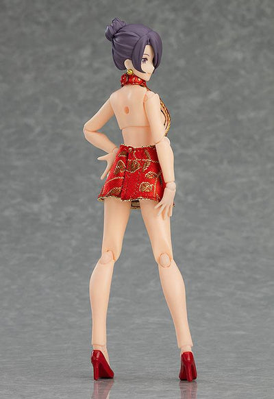 Original Character Figma Action Figure Female Body (Mika) with Mini Skirt Chinese Dress Outfit 13cm - Action Figures - Max Factory - Hobby Figures UK