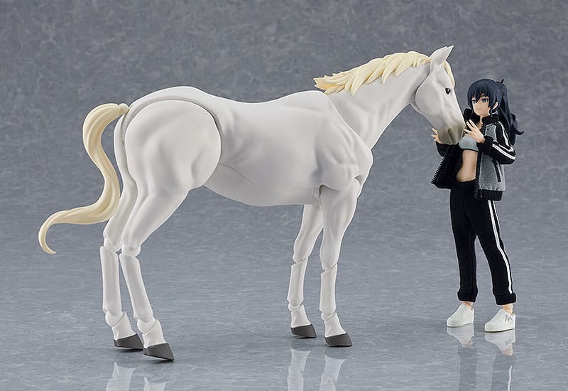 Original Character Figma Action Figure Wild Horse (White) 19cm - Action Figures - Max Factory - Hobby Figures UK