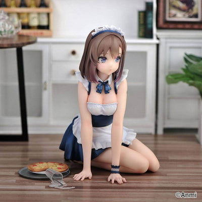 Original Character PVC Statue 1/6 Anmi - Gray Little Duck Maid Ver. 15cm - Scale Statue - Wings Inc. - Hobby Figures UK