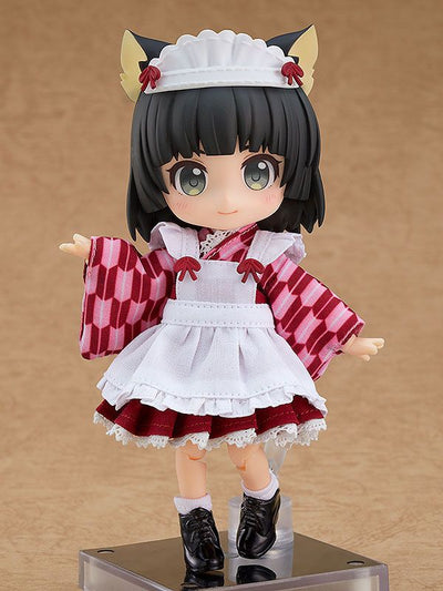 Original Character Parts for Nendoroid Doll Figures Outfit Set Japanese-Style Maid Pink - Mini Figures - Good Smile Company - Hobby Figures UK