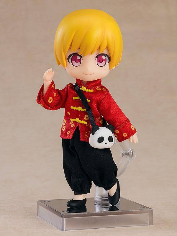 Original Character Parts for Nendoroid Doll Figures Outfit Set: Short Length Chinese Outfit (Red) - Mini Figures - Good Smile Company - Hobby Figures UK