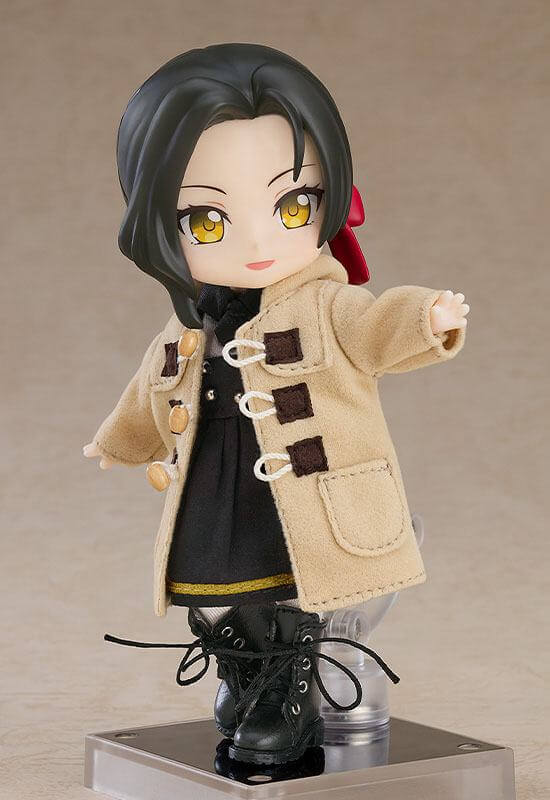 Original Character Parts for Nendoroid Doll Figures Warm Clothing Set: Boots & Duffle Coat (Beige) - Mini Figures - Good Smile Company - Hobby Figures UK