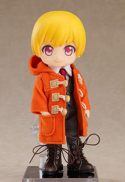 Original Character Parts for Nendoroid Doll Figures Warm Clothing Set: Boots & Duffle Coat (Orange) - Mini Figures - Good Smile Company - Hobby Figures UK