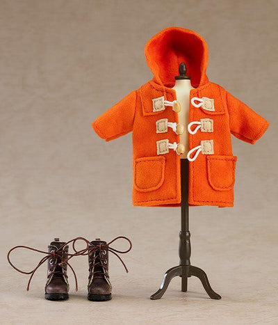 Original Character Parts for Nendoroid Doll Figures Warm Clothing Set: Boots & Duffle Coat (Orange) - Mini Figures - Good Smile Company - Hobby Figures UK