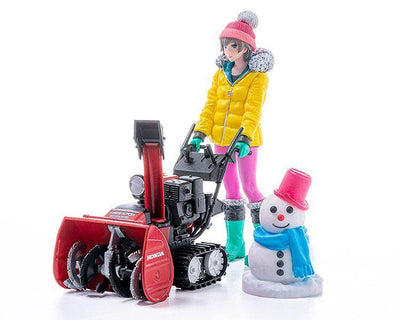 Original Character Plastic Model Kit 1/20 PLAMAX MF-62 minimum factory Minori with Honda Small Snow Plow HSS1170n (JX) 9cm - Model Kit - Max Factory - Hobby Figures UK