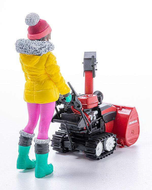 Original Character Plastic Model Kit 1/20 PLAMAX MF-62 minimum factory Minori with Honda Small Snow Plow HSS1170n (JX) 9cm - Model Kit - Max Factory - Hobby Figures UK