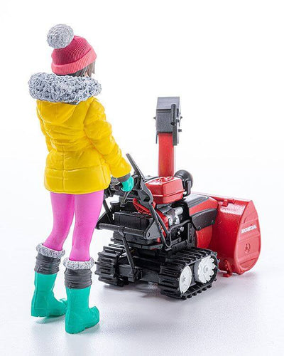 Original Character Plastic Model Kit 1/20 PLAMAX MF-62 minimum factory Minori with Honda Small Snow Plow HSS1170n (JX) 9cm - Model Kit - Max Factory - Hobby Figures UK