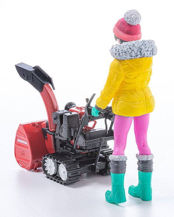 Original Character Plastic Model Kit 1/20 PLAMAX MF-62 minimum factory Minori with Honda Small Snow Plow HSS1170n (JX) 9cm - Model Kit - Max Factory - Hobby Figures UK