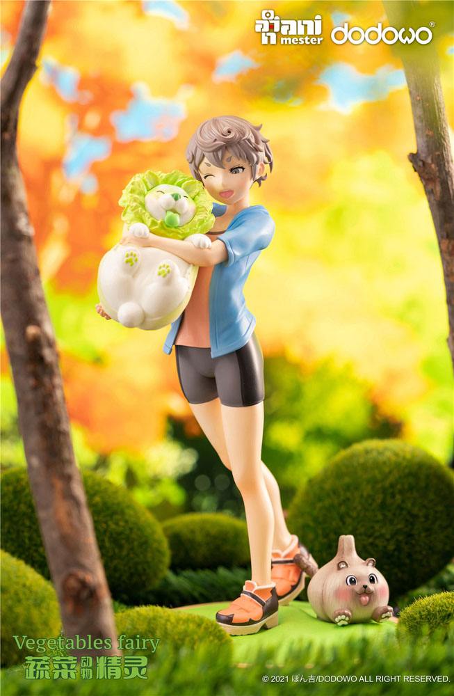 Original Character Statue 1/7 Vegetable Fairies Sai and Cabbage Dog 25cm - Scale Statue - AniMester - Hobby Figures UK