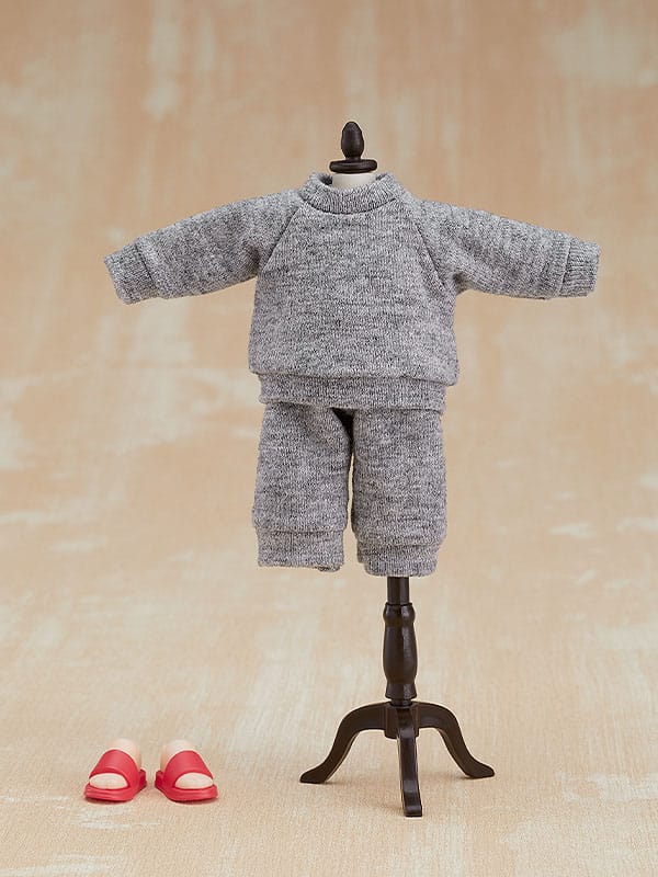 Original Character for Nendoroid Doll Figures Outfit Set: Sweatshirt and Sweatpants (Gray) - Action Figures - Good Smile Company - Hobby Figures UK