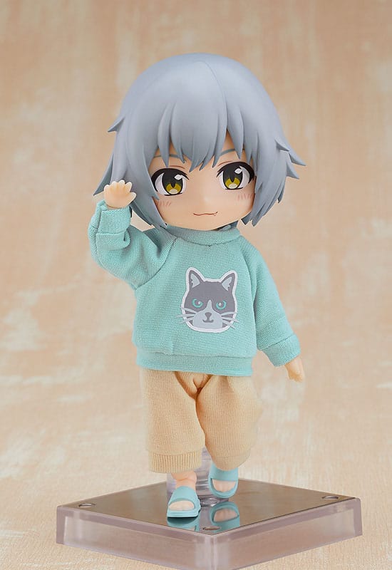 Original Character for Nendoroid Doll Figures Outfit Set: Sweatshirt and Sweatpants (Light Blue) - Action Figures - Good Smile Company - Hobby Figures UK