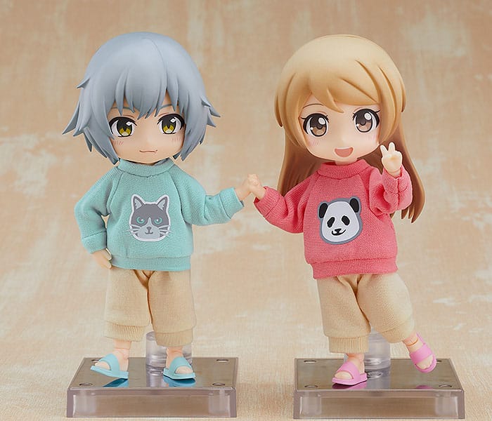 Original Character for Nendoroid Doll Figures Outfit Set: Sweatshirt and Sweatpants (Light Blue) - Action Figures - Good Smile Company - Hobby Figures UK