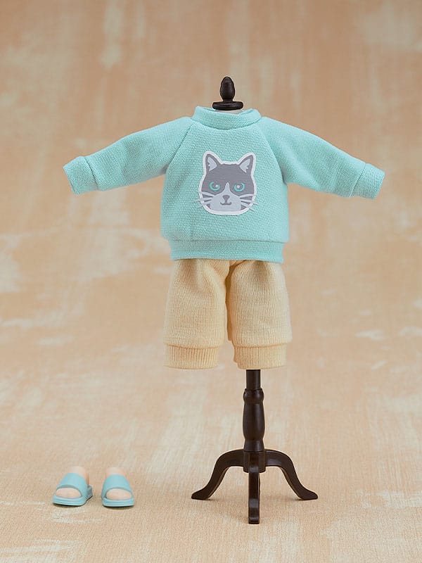 Original Character for Nendoroid Doll Figures Outfit Set: Sweatshirt and Sweatpants (Light Blue) - Action Figures - Good Smile Company - Hobby Figures UK