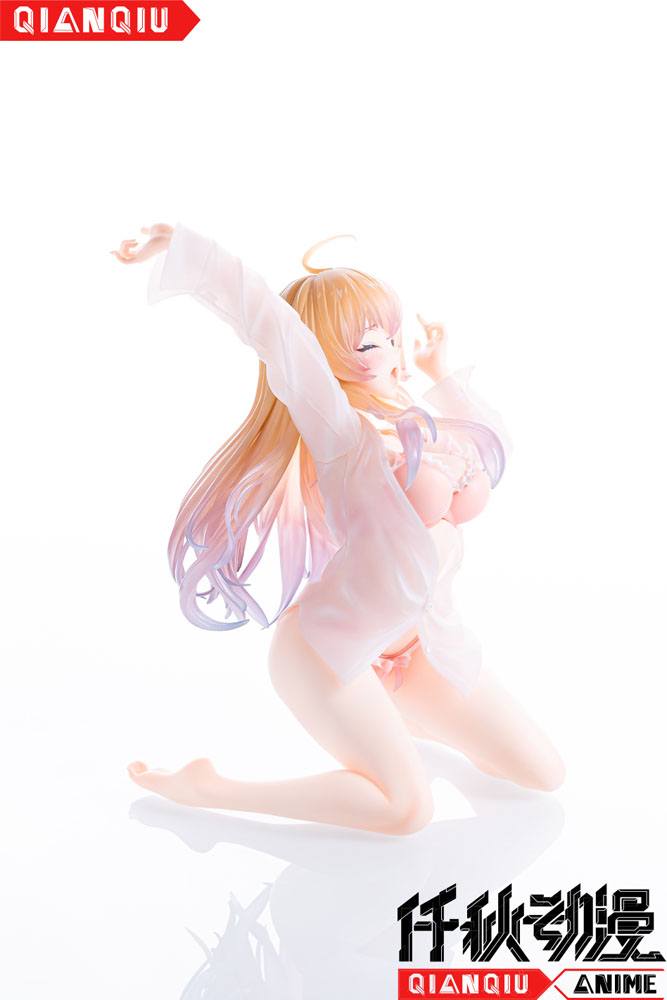 Otaku Girls Series PVC Statue 1/7 Stretch Girl (Original Illustration by Ran) 12cm - Scale Statue - Daiki Kougyo - Hobby Figures UK