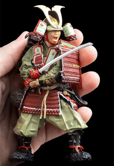 PLAMAX Plastic Model Kit 1/12 Kamakura Period Armoured Samurai Warrior 13cm - Model Kit - Max Factory - Hobby Figures UK