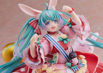 Miku Hatsune PVC Statue 1/7 Miku Hatsune Birthday 2021 (Pretty Rabbit Ver.) by Spiritale 21cm - Scale Statue - Square Enix - Hobby Figures UK