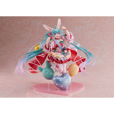 Miku Hatsune PVC Statue 1/7 Miku Hatsune Birthday 2021 (Pretty Rabbit Ver.) by Spiritale 21cm - Scale Statue - Square Enix - Hobby Figures UK
