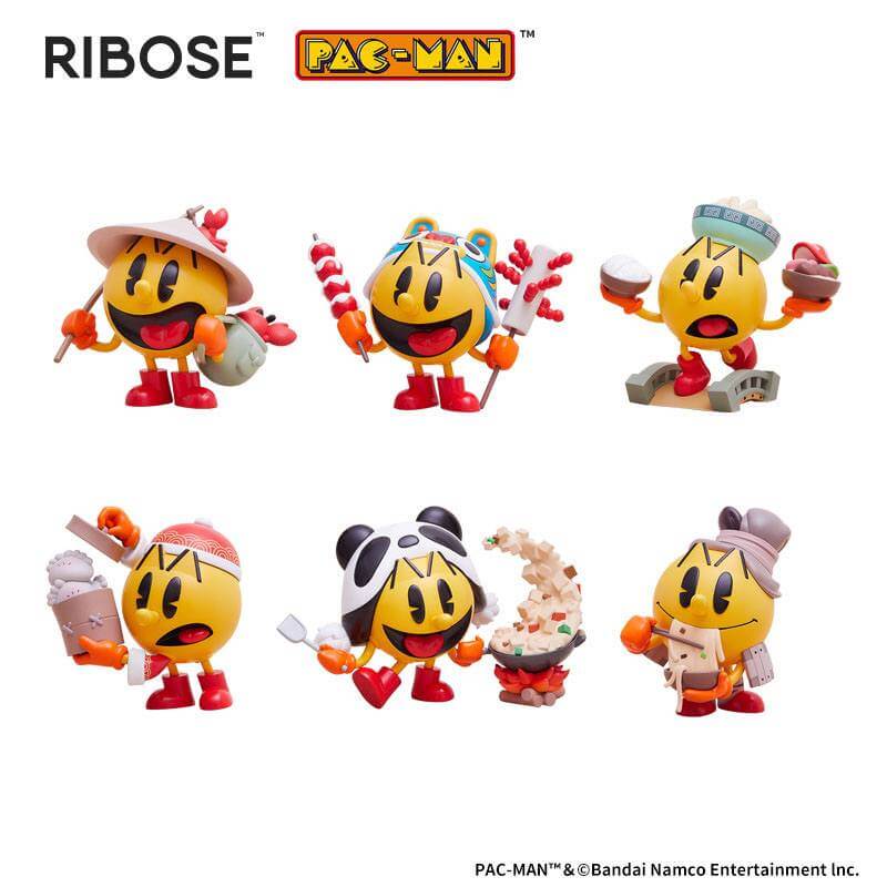 Pac-Man Shiquanshimei Series PVC Trading Figures 8cm Complete 6-Pack - Mini Figures - Ribose - Hobby Figures UK
