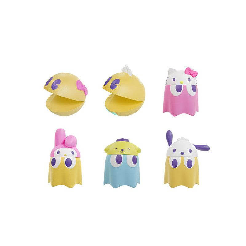 Pac-Man x Sanrio Characters Chibicollect Series Trading Figure Complete 6-Pack 3cm - Mini Figures - Megahouse - Hobby Figures UK