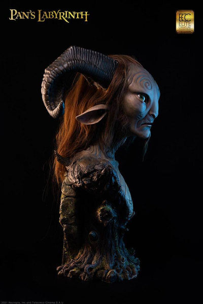 Pans Labyrinth Life-Size Bust Faun 75cm - Scale Statue - Elite Creature Collectibles - Hobby Figures UK