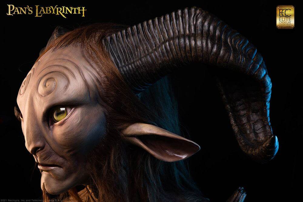 Pans Labyrinth Life-Size Bust Faun 75cm - Scale Statue - Elite Creature Collectibles - Hobby Figures UK