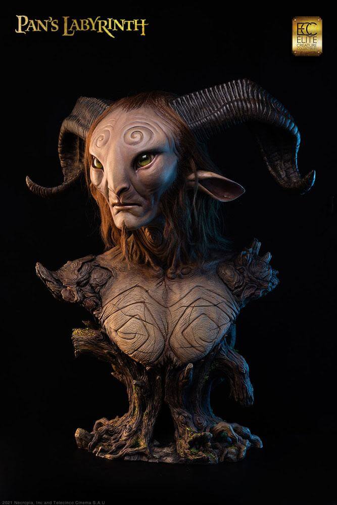 Pans Labyrinth Life-Size Bust Faun 75cm - Scale Statue - Elite Creature Collectibles - Hobby Figures UK