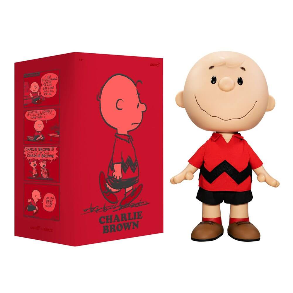 Peanuts Supersize Action Figure Charlie Brown (Red Shirt) 41cm - Action Figures - Super7 - Hobby Figures UK