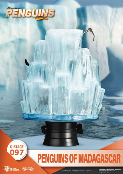 Penguins of Madagascar D-Stage PVC Diorama Skipper, Kowalski, Private & Rico Closed Box Version 14cm - Scale Statue - Beast Kingdom Toys - Hobby Figures UK
