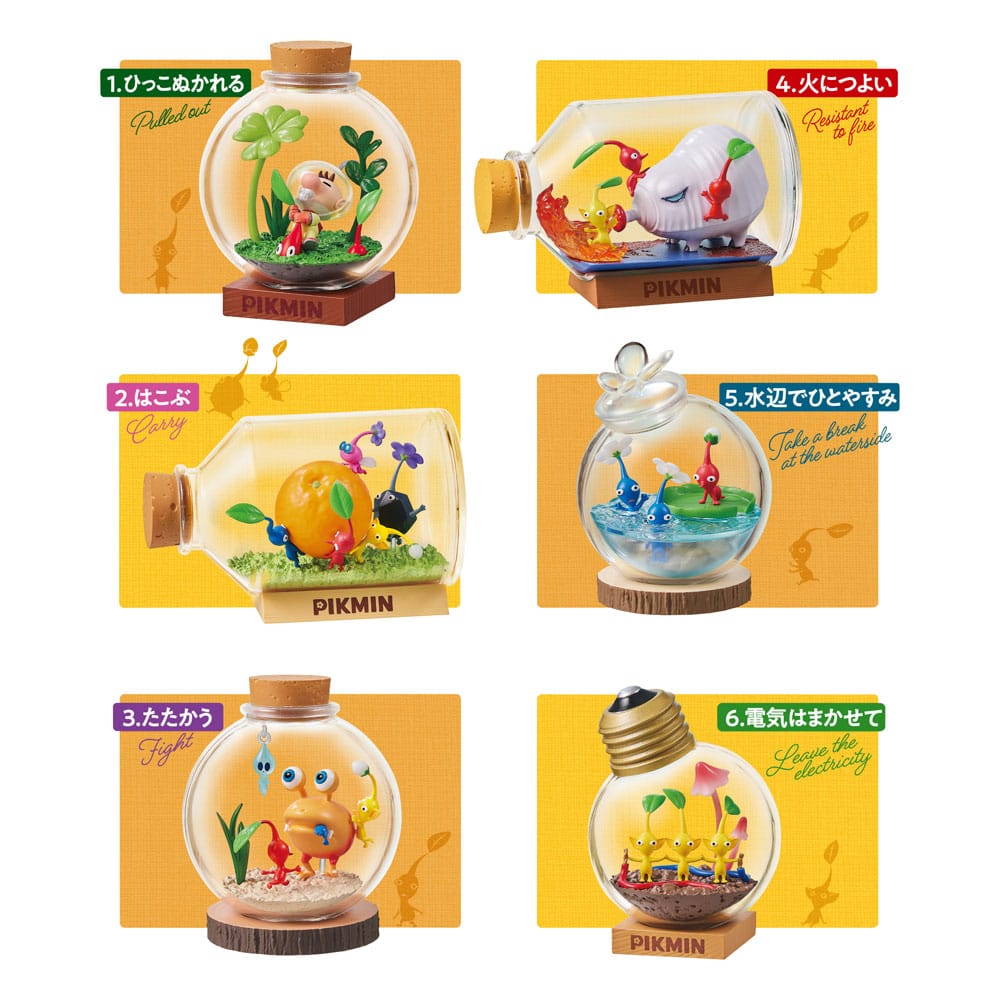 Pikmin Mini Figures 6cm Terrarium Collection Display (6) - Mini Figures - Re-Ment - Hobby Figures UK
