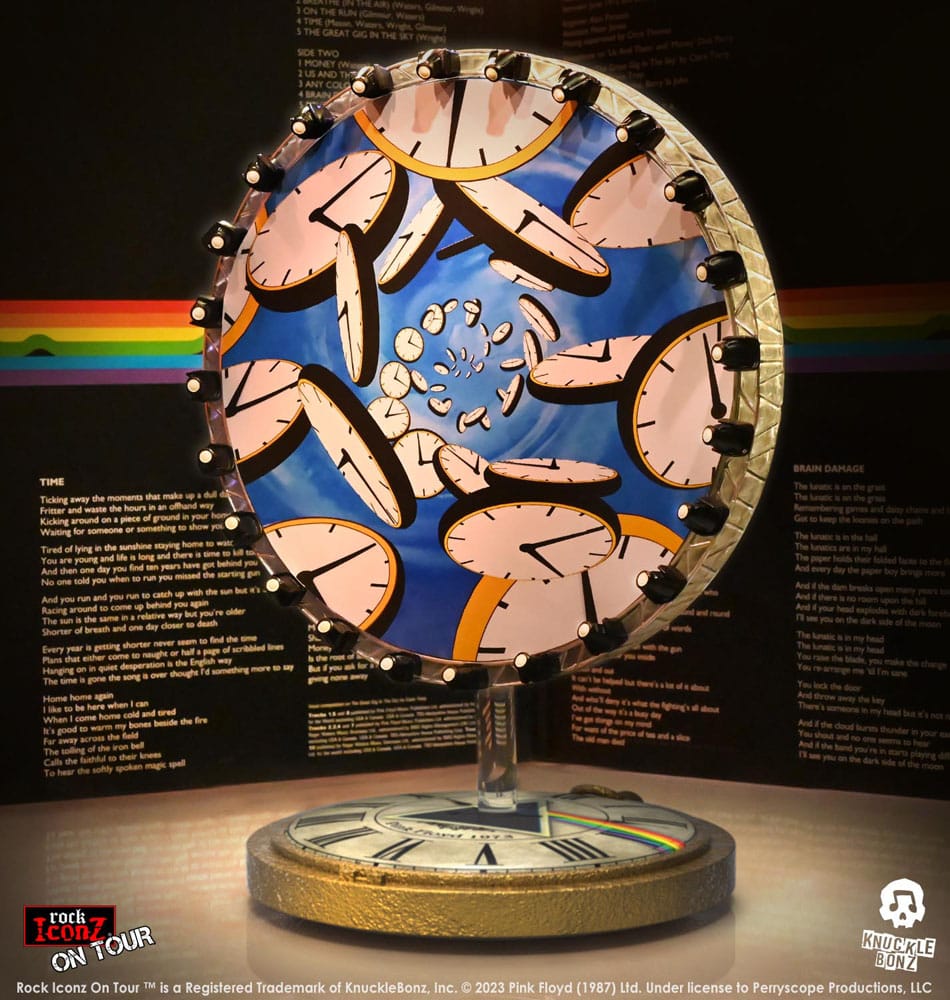 Pink Floyd Rock Iconz On Tour Statue Time Projection Screen (Dark Side of the Moon Tour) 25cm - Scale Statue - Knucklebonz - Hobby Figures UK