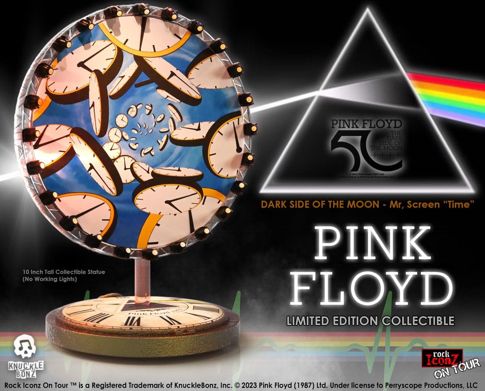 Pink Floyd Rock Iconz On Tour Statue Time Projection Screen