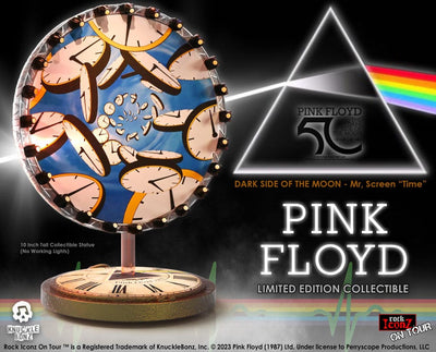 Pink Floyd Rock Iconz On Tour Statue Time Projection Screen (Dark Side of the Moon Tour) 25cm - Scale Statue - Knucklebonz - Hobby Figures UK