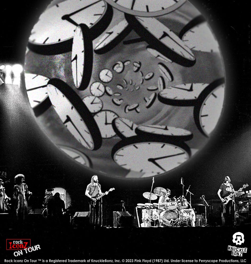 Pink Floyd Rock Iconz On Tour Statue Time Projection Screen (Dark Side of the Moon Tour) 25cm - Scale Statue - Knucklebonz - Hobby Figures UK