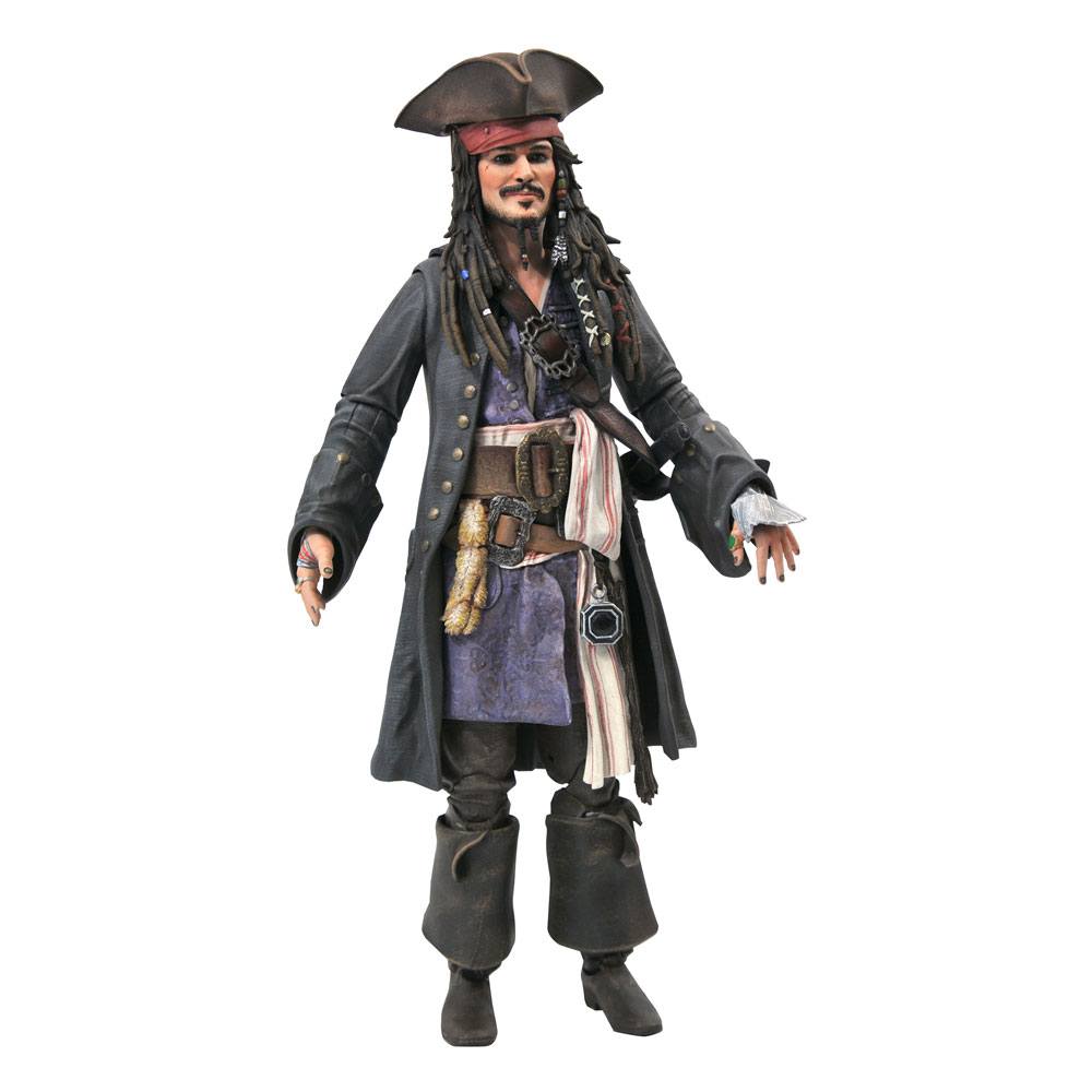 Pirates of the Caribbean Deluxe Action Figure Jack Sparrow 18cm - Action Figures - Diamond Select - Hobby Figures UK