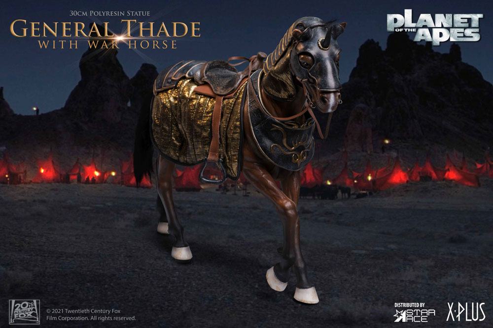 Planet of the Apes Statue General Thade with Horse 30cm - Scale Statue - Star Ace - Hobby Figures UK