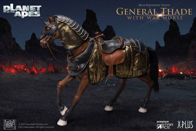 Planet of the Apes Statue General Thade with Horse 30cm - Scale Statue - Star Ace - Hobby Figures UK